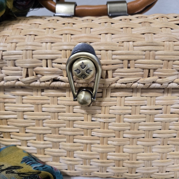 Patricia Nash Woven Handbag with Leather Accents Size S - Picture 2 of 12